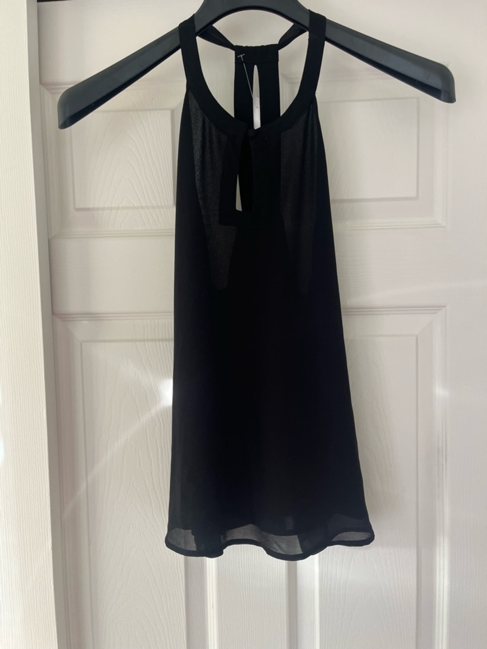 Naked Zebra, Black Halter Neck Sleeveless Top S